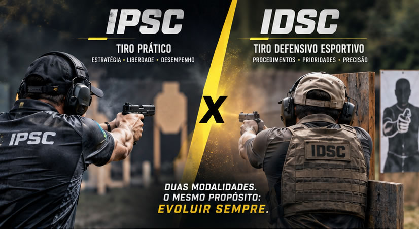 IPSC e IDSC: duas propostas diferentes de tiro esportivo