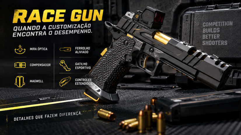 Race Gun e customizações para competição